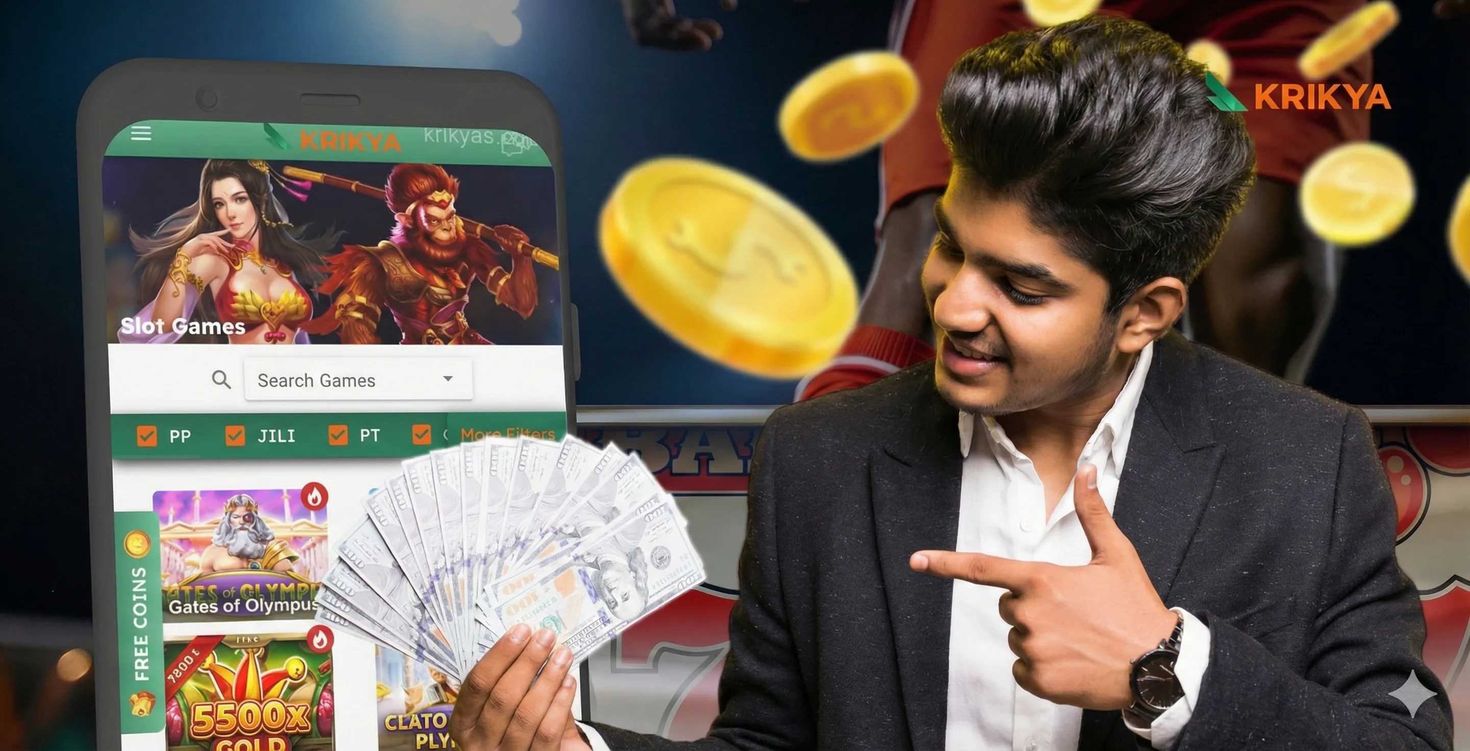 Krikya sign up online login bonus